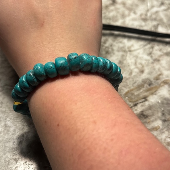 Green/blue marble bracelet - Picture 2 of 2